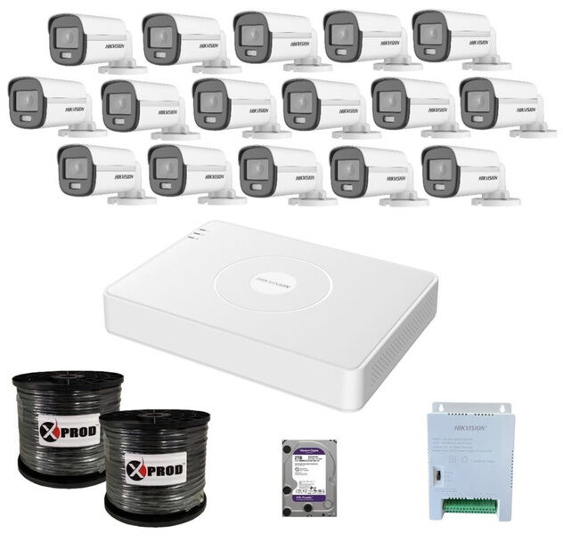 Hikvision 16 channel ColorVu CCTV kit